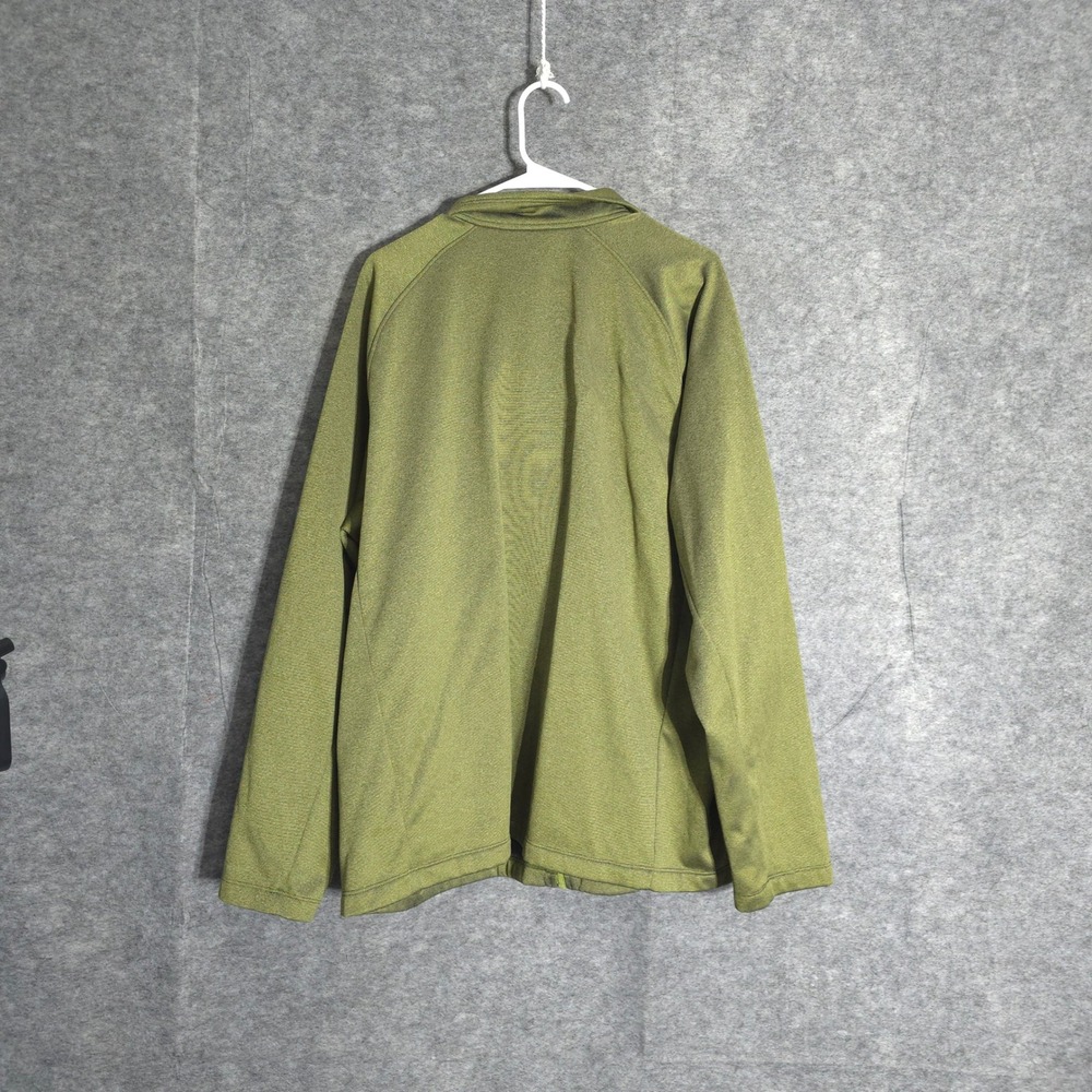 The North Face Fleece Jacket Mens XXL Green Full Zip NF0A2VE4UER Mock Neck Coat - Picture 2 of 10